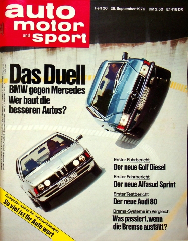 Deckblatt Auto Motor und Sport (20/1976)